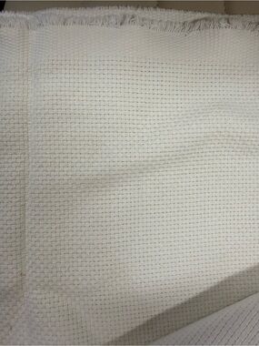 Fabric (2 yards) swedish weaving hucks embroidery towel monks cloth